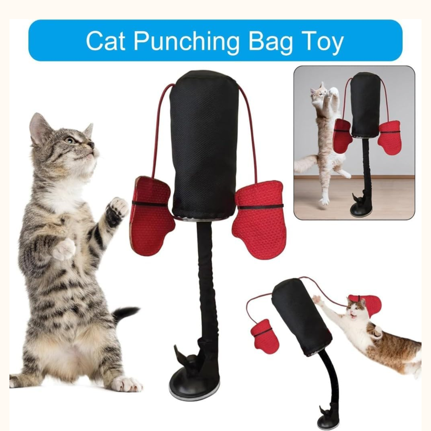 Interactive Cat Boxing Toy 🐾🥊