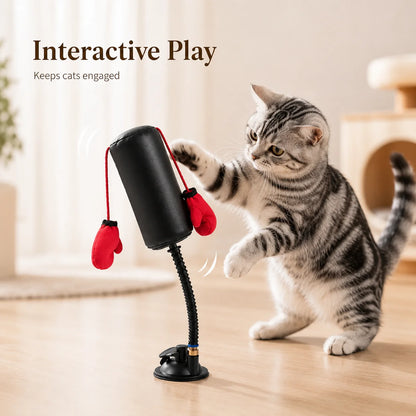 Interactive Cat Boxing Toy 🐾🥊